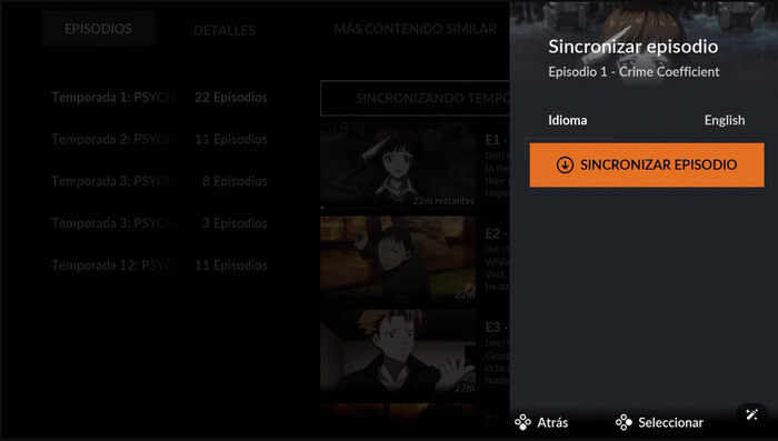 Sincronizar episodio de crunchyroll anime en Nintendo Switch