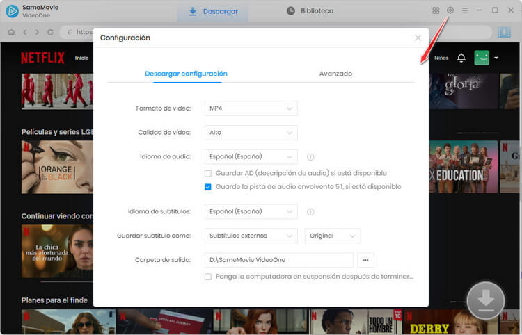 Personalizar la configuración